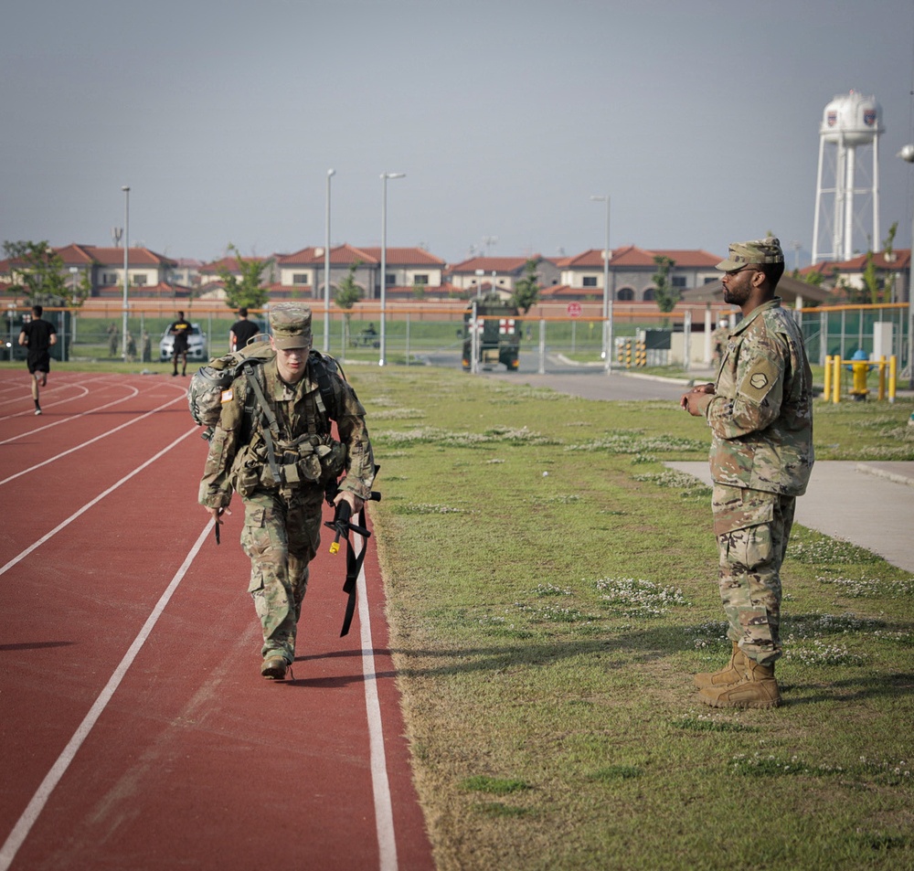 USARPAC BWC 2021: South Korea, Spc. Uriel Trejo, a 94th Army Air and Missile Defense Command soldier, competes in a 13 mile foot march