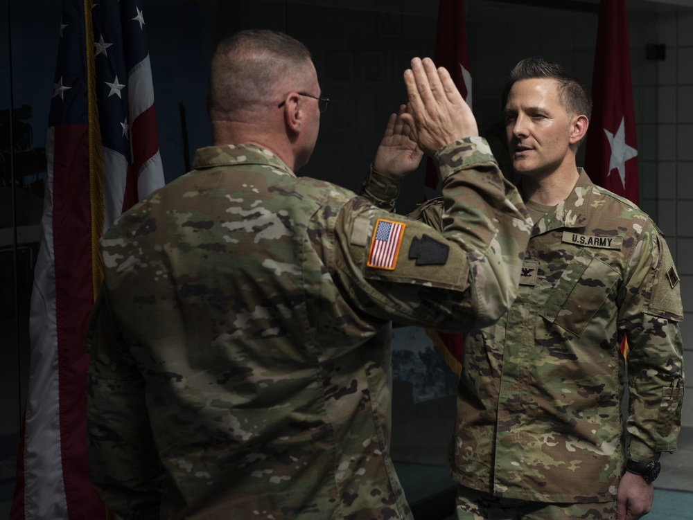 Col. Roger Zeigler promotion ceremony