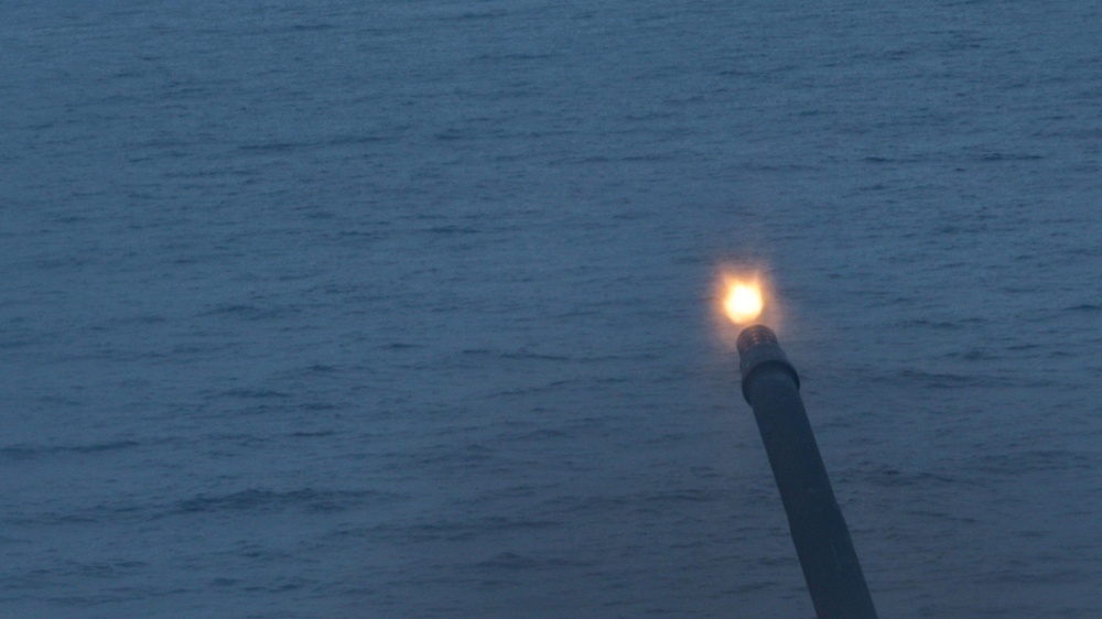 HMoNS Fridtjof Nansen (F310) conducts live-fire exercise