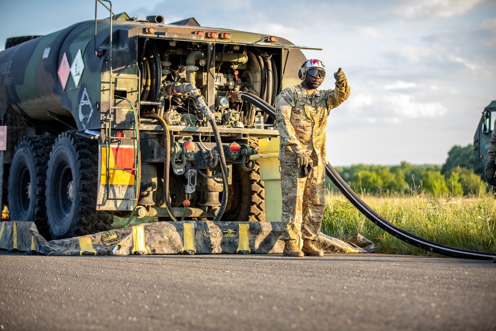 1-3rd Attack Battalion conducts FARP operations at Tazar