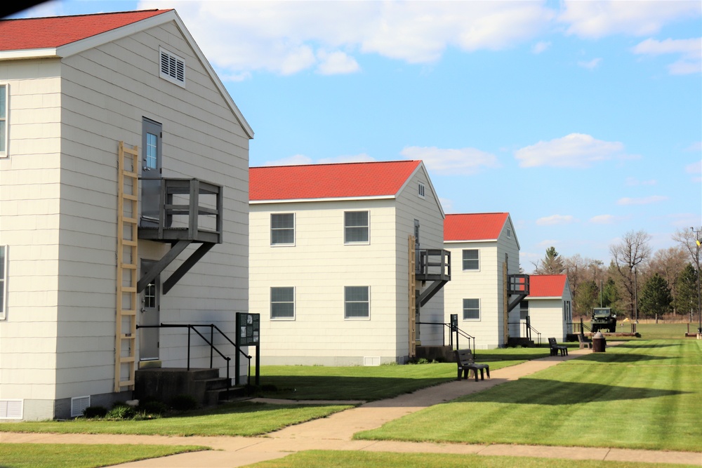 Historical buildings at Fort McCoy's Commemorative Area