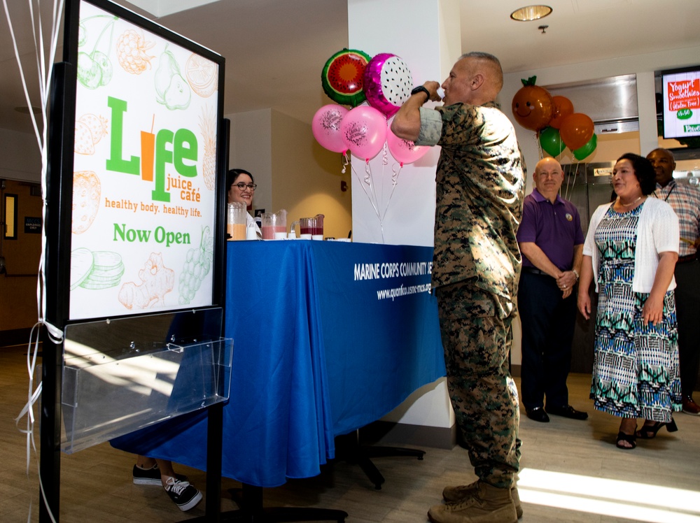 Reopening of the Barber Gym Life Juice Cafe