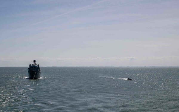 Arlington executes a tow