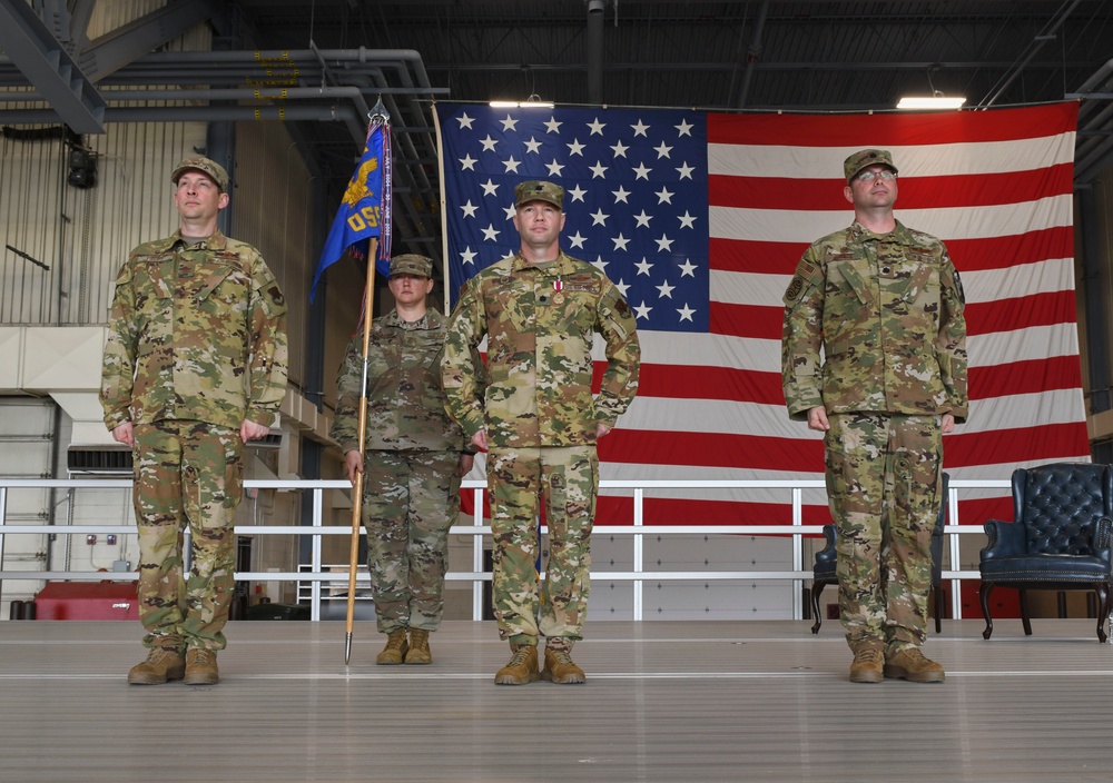 319th Operations Support Squadron change of command ceremony