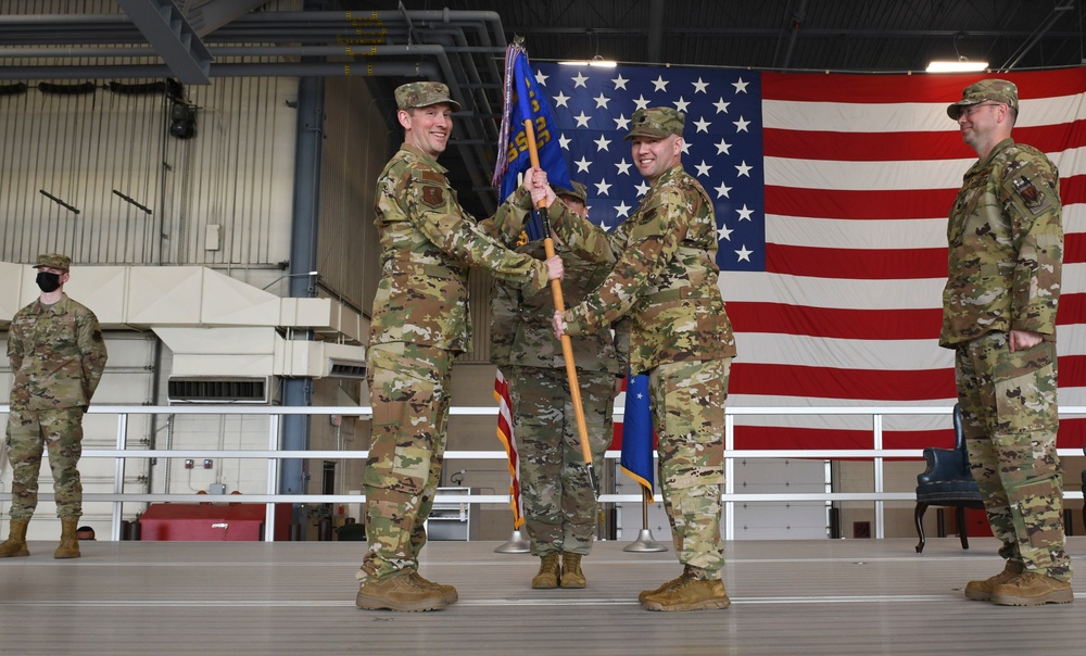 319th Operations Support Squadron change of command ceremony