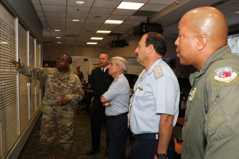 LT. Col. Pervis Brown gives a brief to Argentine Air Force