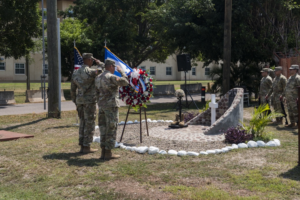 JTF-Bravo honors Staff Sgt. Randall J. Harris during Memorial Day ceremony