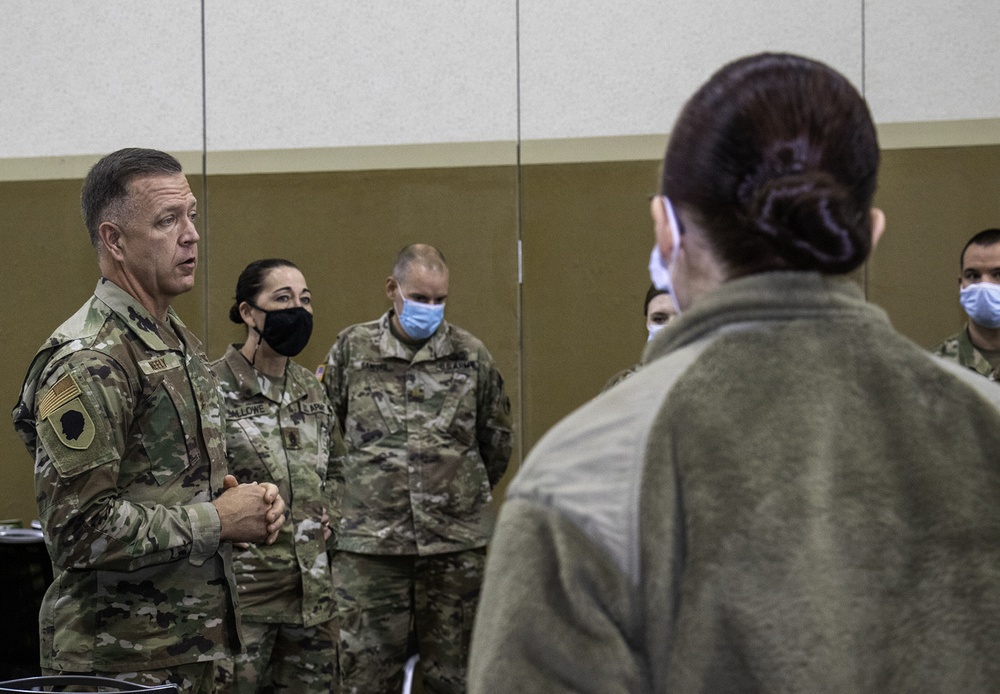 Illinois National Guard troops thanked for work at Tinley Park Mass Vaccination Site