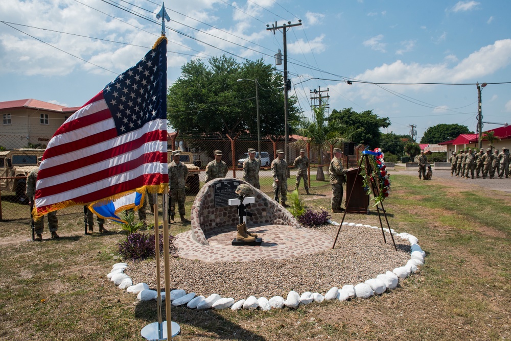 JTF-Bravo honors Staff Sgt. Randall J. Harris during Memorial Day ceremony