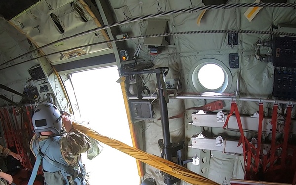 Flying Jennies provide airlift, airdrop during Voyager Shield