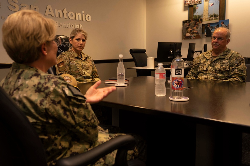 Navy Surgeon General Visit Joint Base San Antonio