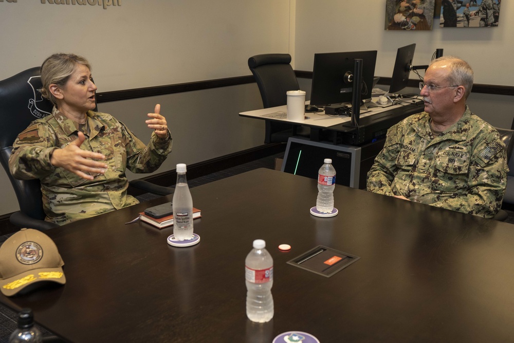 Navy Surgeon General Visit Joint Base San Antonio