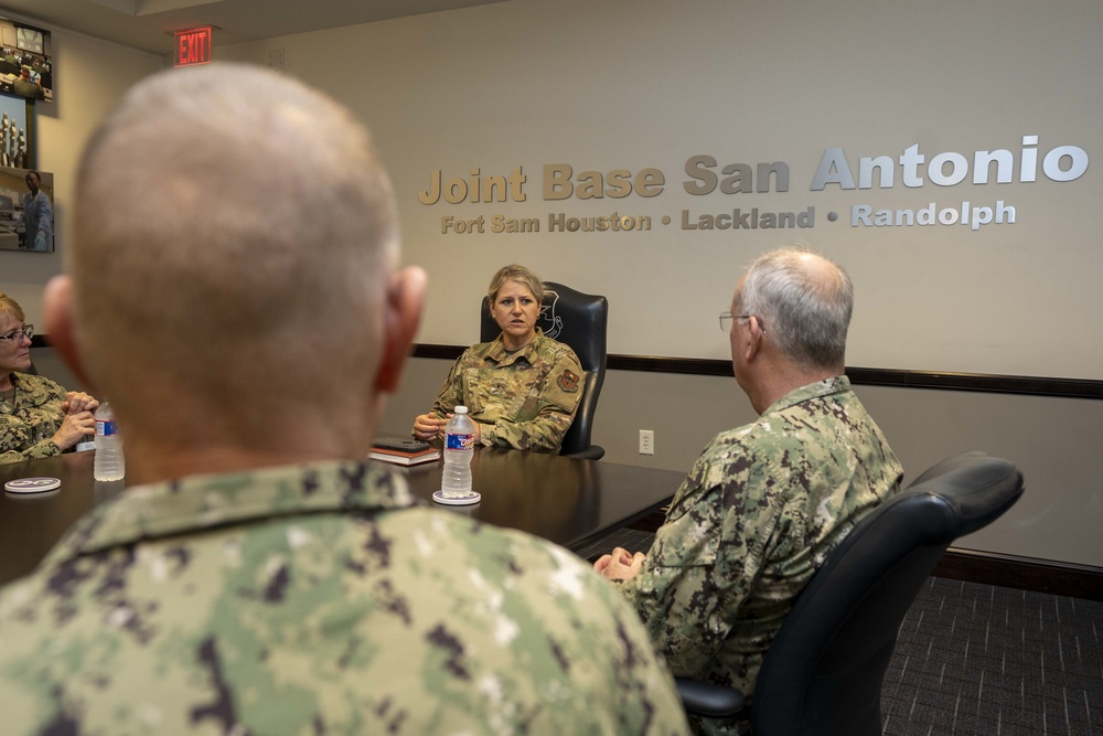 Navy Surgeon General Visit Joint Base San Antonio