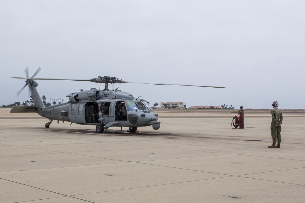 HSC-85 &quot;Firehawks&quot; Conduct Flight Operations for CO's Final Flight