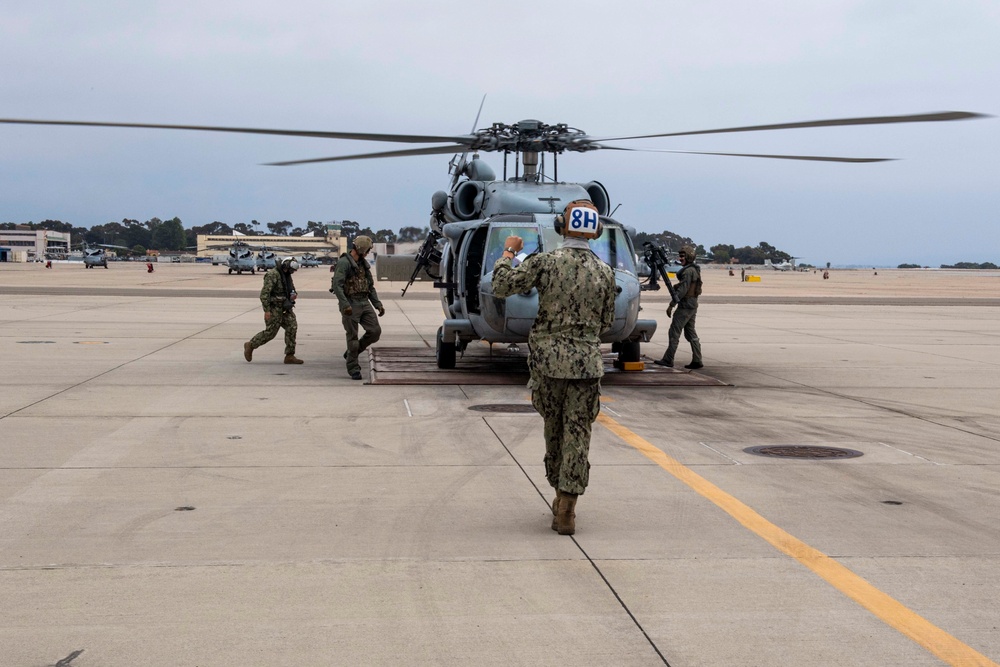 HSC-85 &quot;Firehawks&quot; Conduct Flight Operations for CO's Final Flight