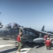 11th MEU Marines load ordnance onto AV-8B Harriers