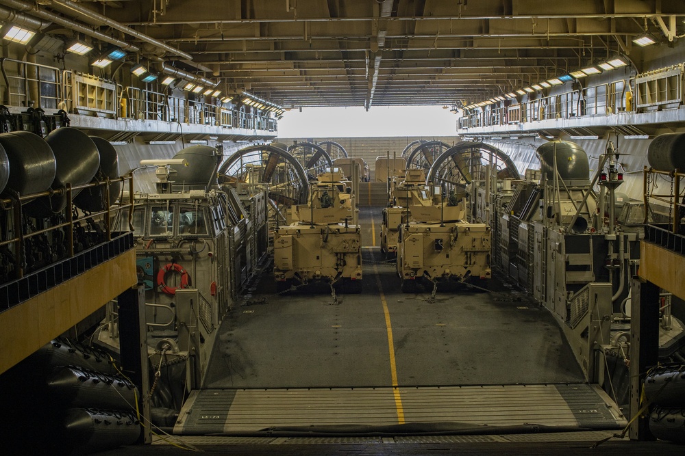 US Marines and Sailors conduct operations aboard USS Essex