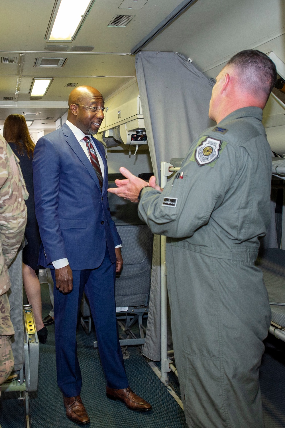 Sen. Warnock visits JSTARS at Robins Air Force Base