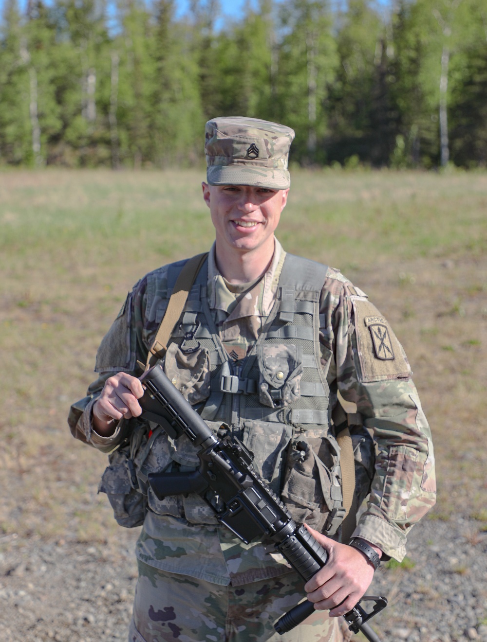 USARPAC BWC 2021: Alaska, 59th Signal Soldier competes in Land Navigation (Staff Sgt. Timothy Iott)