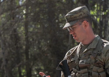 USARPAC BWC 2021: Alaska, Sgt. Adam Krauland checks the time on Land Navigation