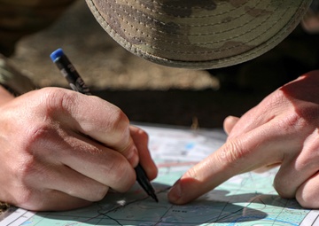 USARPAC BWC 2021: Alaska, 59th Signal Soldier plots points for Land Navigation
