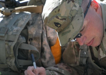 USARPAC BWC 2021: Alaska, 59th Signal Soldier plots points for Land Navigation