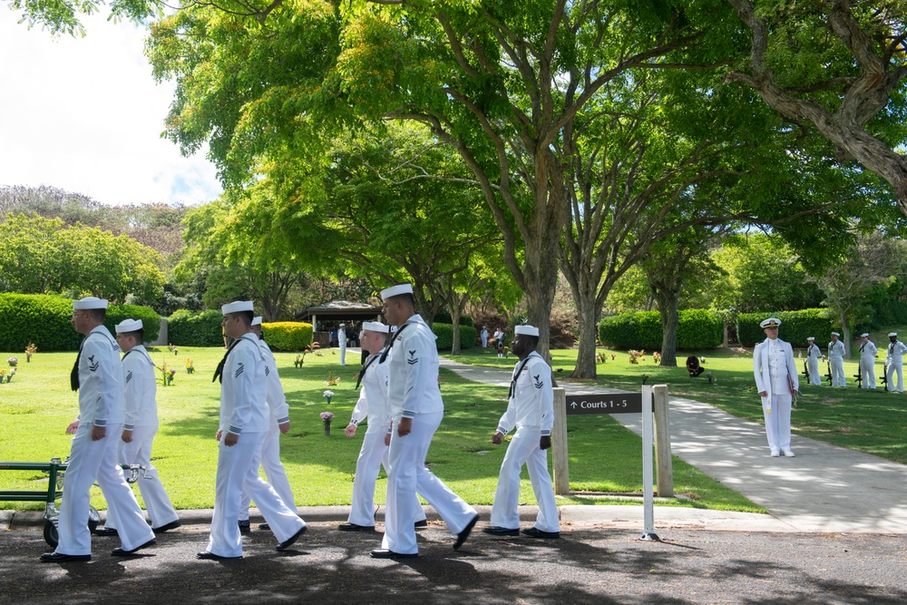 Funeral for USS Oklahoma sailor accounted for from WWII – GM3C Shelby Treadway