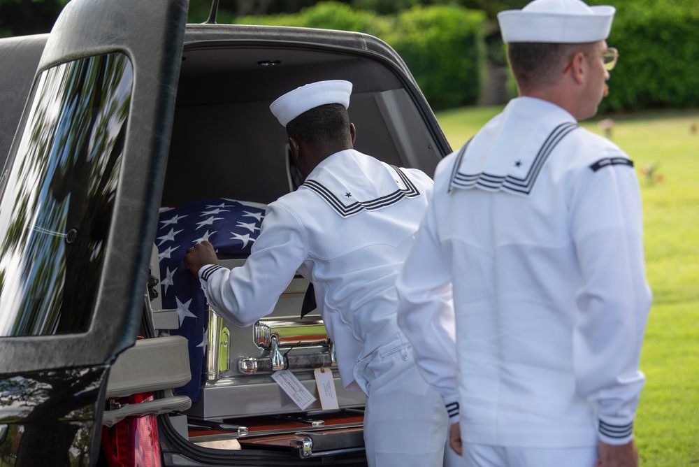 Funeral for USS Oklahoma sailor accounted for from WWII – GM3C Shelby Treadway