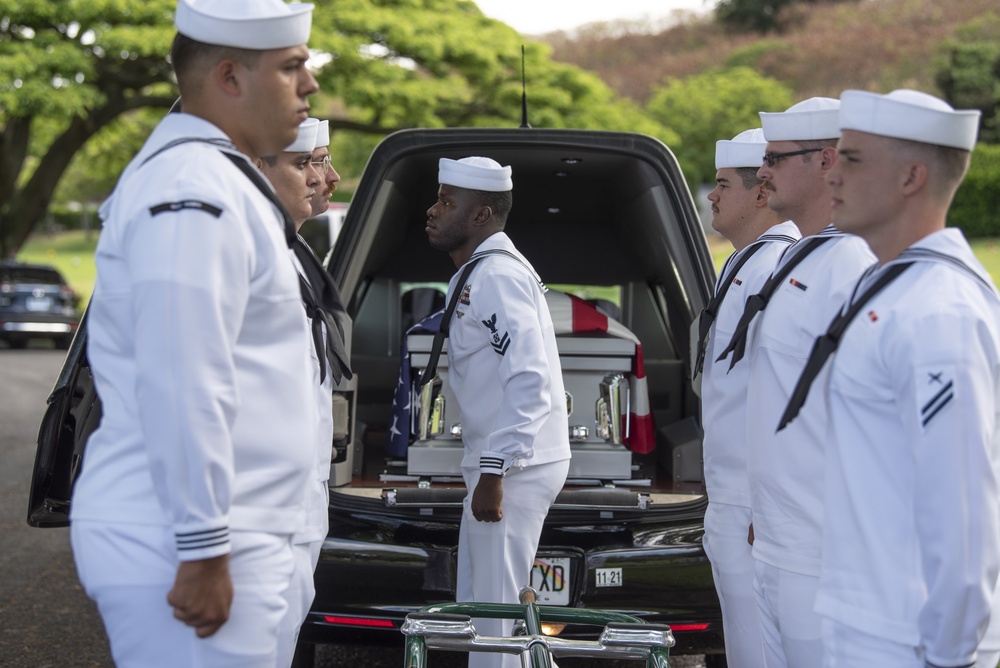 Funeral for USS Oklahoma sailor accounted for from WWII – GM3C Shelby Treadway