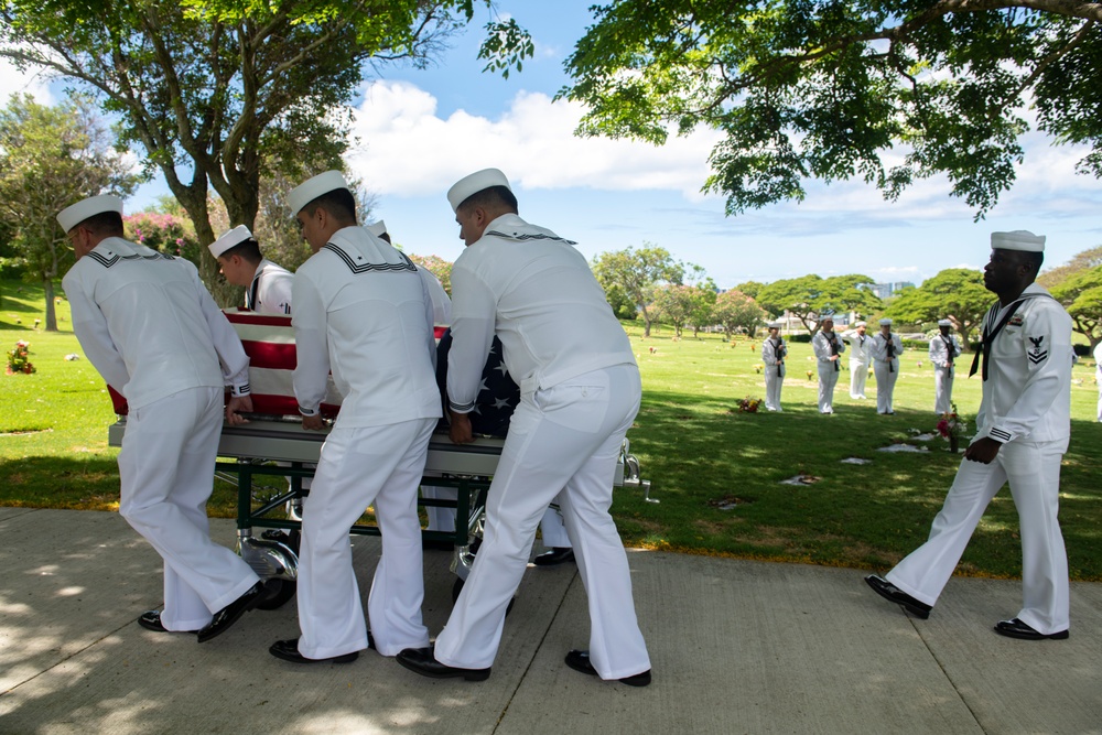 Funeral for USS Oklahoma sailor accounted for from WWII – GM3C Shelby Treadway