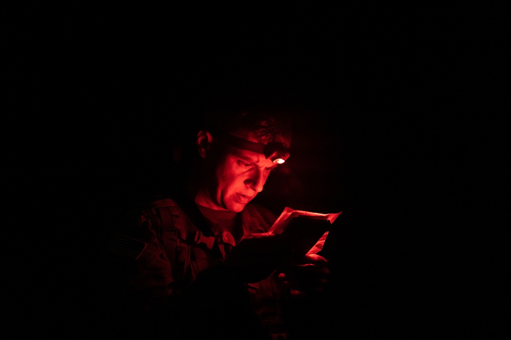 USARPAC BWC 2021: South Korea, Eighth Army, Sgt. Steven Levesque conducts night Land Navigation