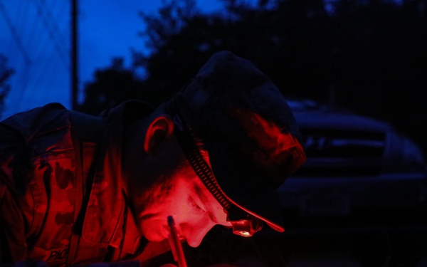 USARPAC BWC 2021: South Korea, Eighth Army, Spc. Seth Piotti conducts night Land Navigation
