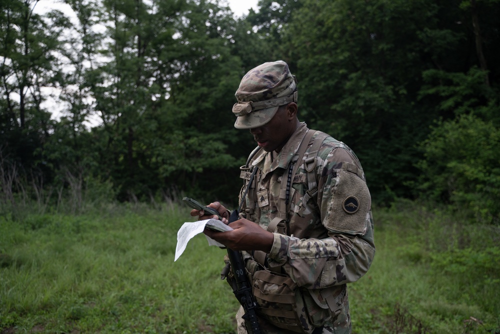 USARPAC BWC 2021: South Korea, United States Army Japan, Sgt. Jamal Walker conducts Land Navigation