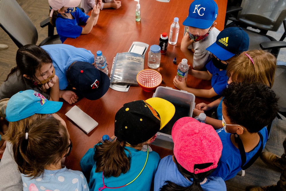 Students learn about weather