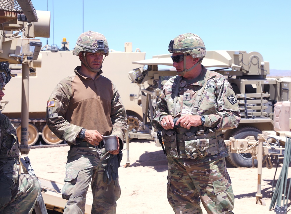 MS TAG and Senior Leaders Visit 155 ABCT at NTC