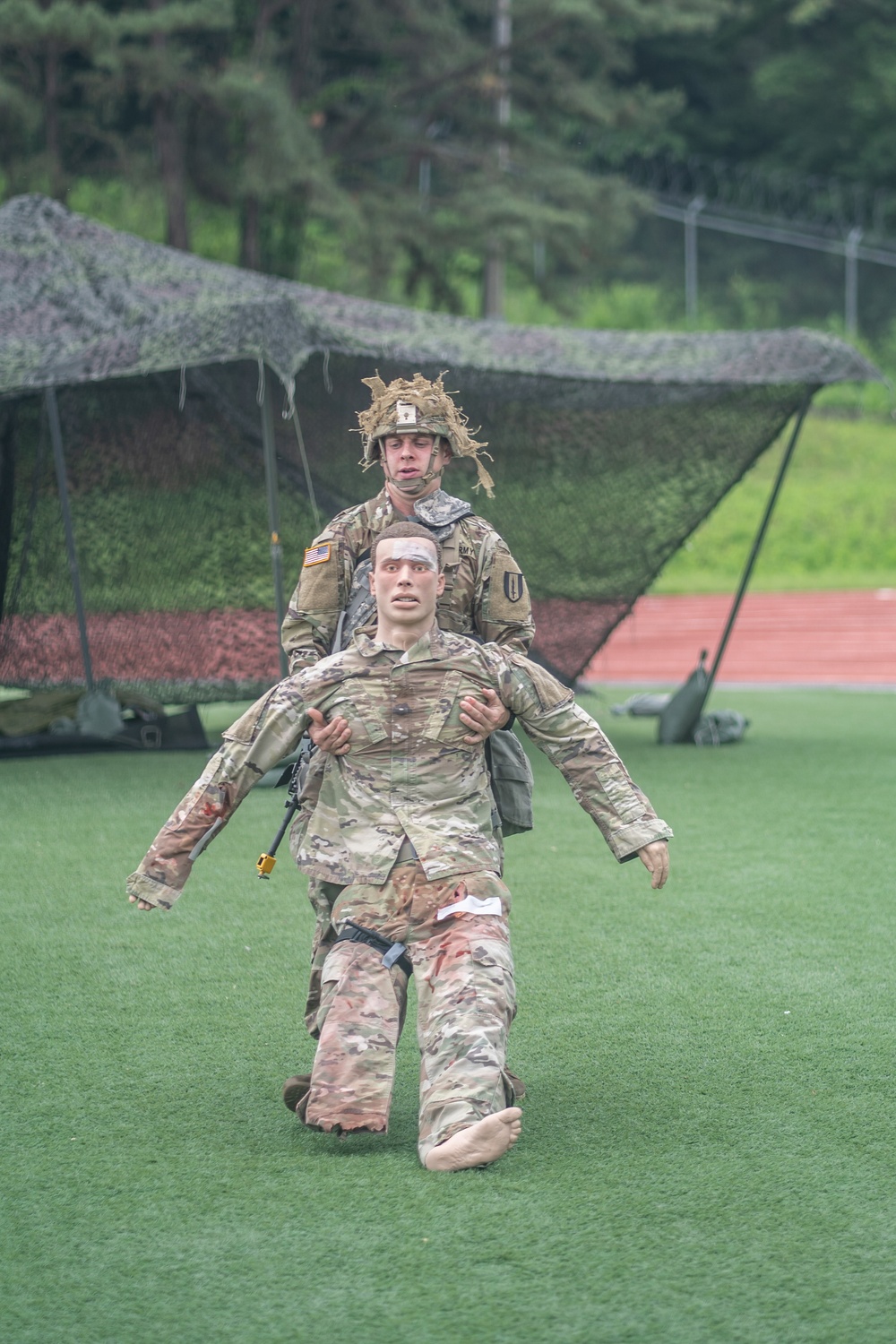 USARPAC BWC 2021: South Korea, Eighth Army, Sgt. Steven Levesque preforms Tactical Combat Casualty Care