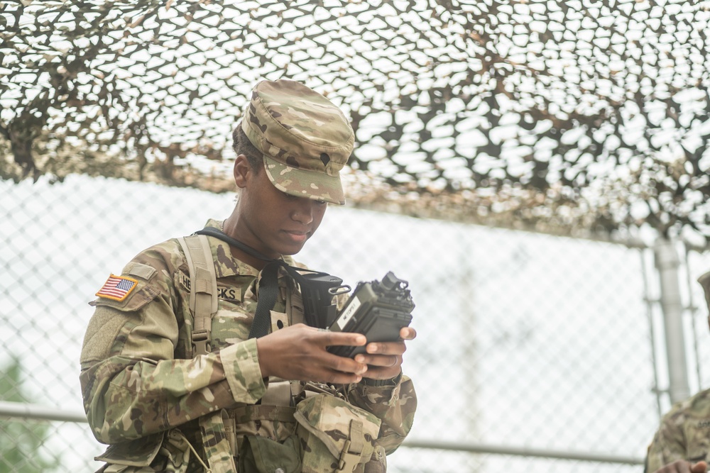 USARPAC BWC 2021: South Korea, United States Army Japan, Spc. Brooke Hendricks establishing radio connection