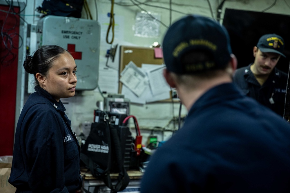 USS Curtis Wilbur Training