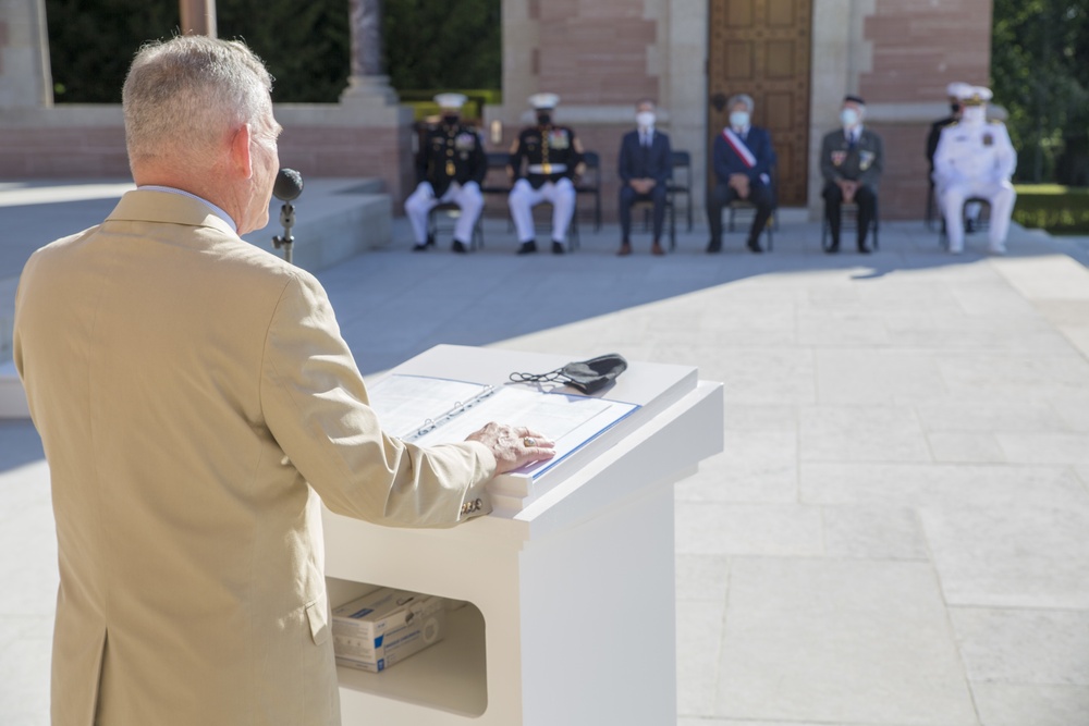 Oise-Aisne 103rd Belleau Wood Ceremony