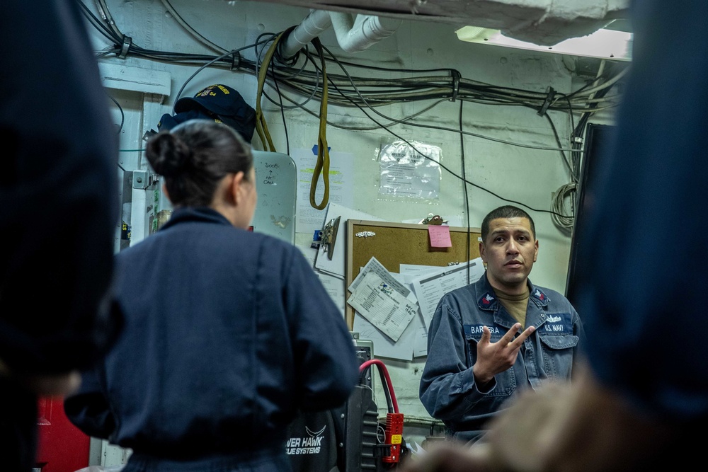 USS Curtis Wilbur Training