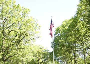 Belleau Wood Iron Mike wreath laying