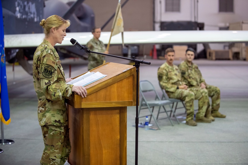 99th Expeditionary Reconnaissance Squadron Change of Command Ceremony