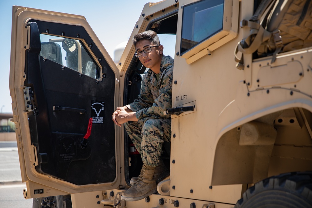 Marines Convoy Across The United States