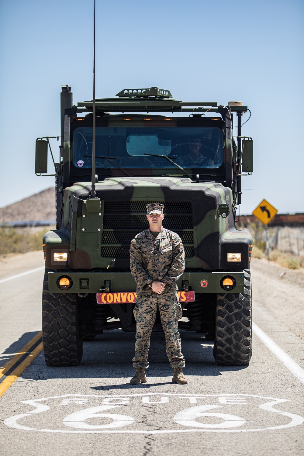 Marines Convoy Across The United States