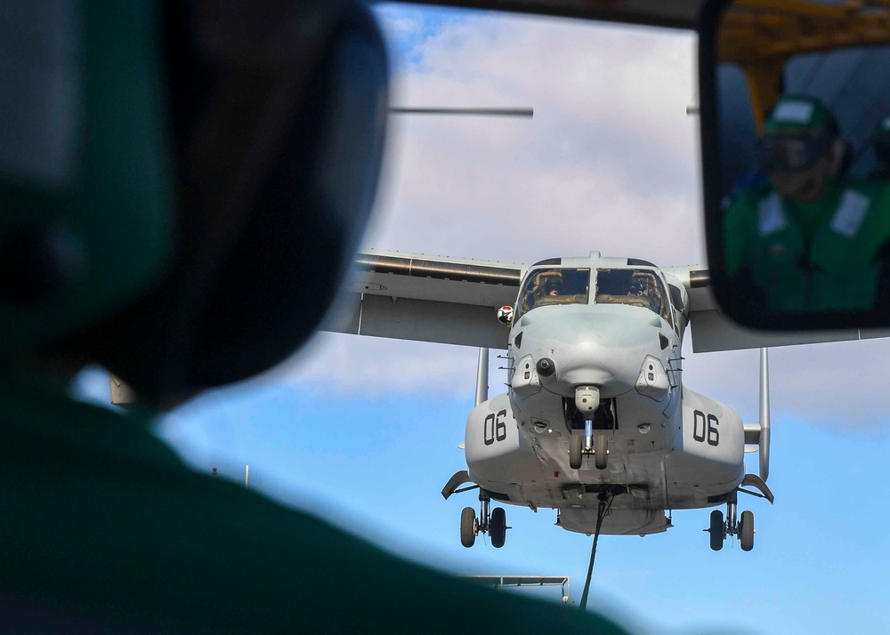 USS Hershel &quot;Woody&quot; Williams flight operations