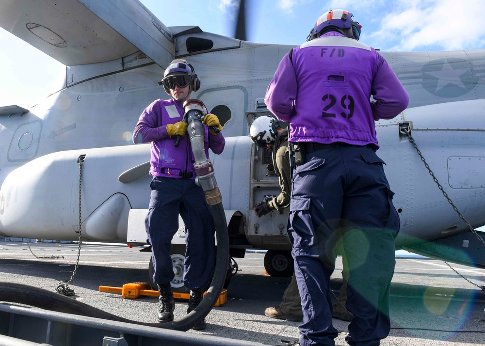 USS Hershel &quot;Woody&quot; Williams flight operations