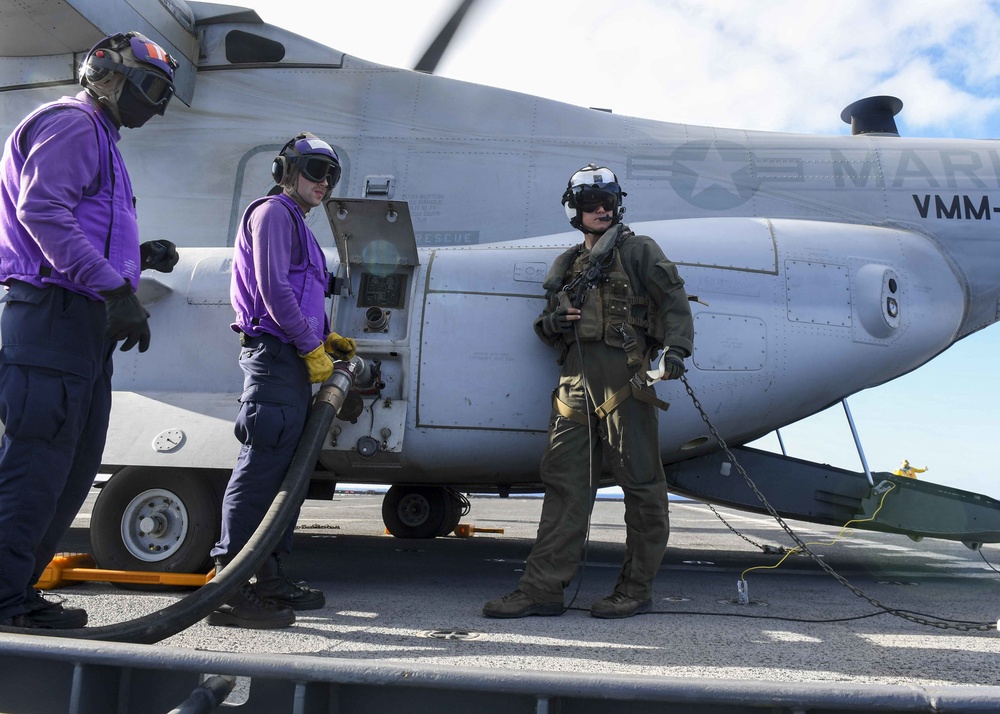 USS Hershel &quot;Woody&quot; Williams flight operations