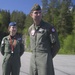 Marines and Finnish Air Force commanders participate in a conference with Finland media