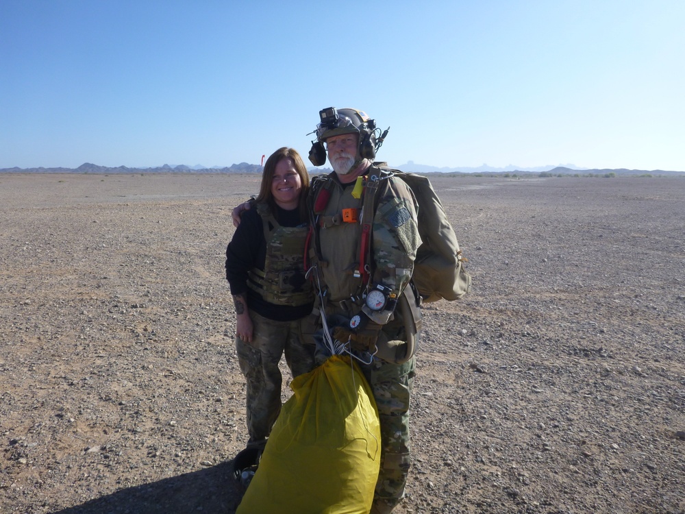 Like father, like daughter: rigging parachutes runs in the family