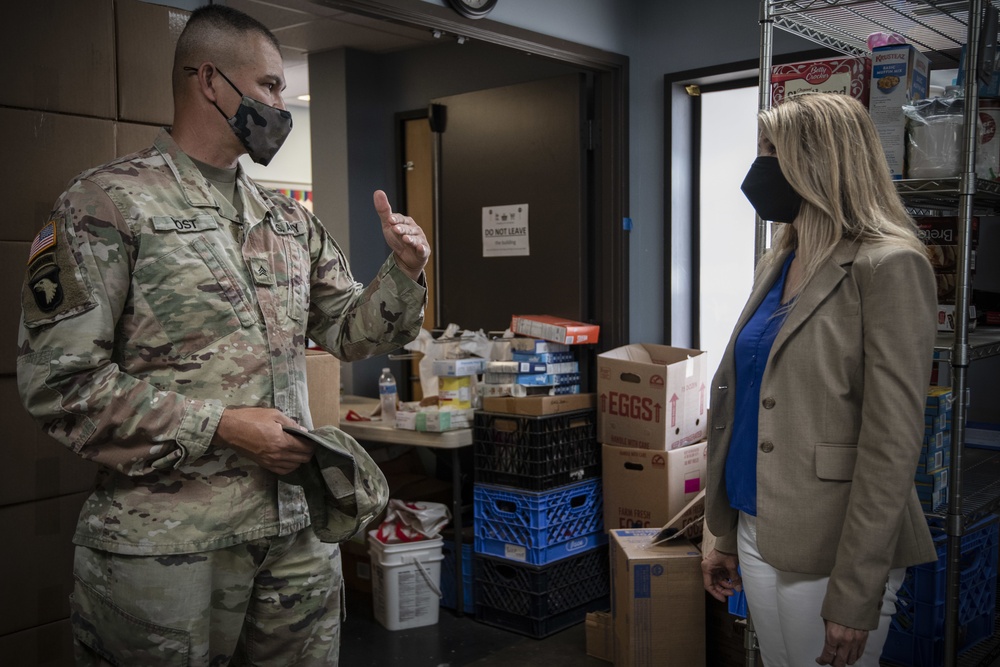 Local leaders praise Washington National Guard food bank efforts